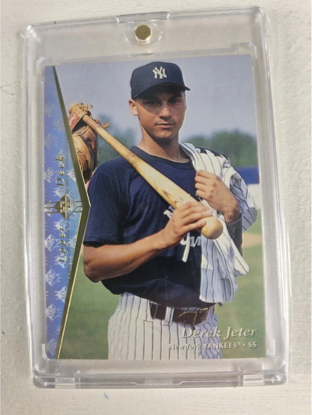 2019 Topps Stadium Club Chrome Derek Jeter Refractor Yankees HOF +95 SP Parallel